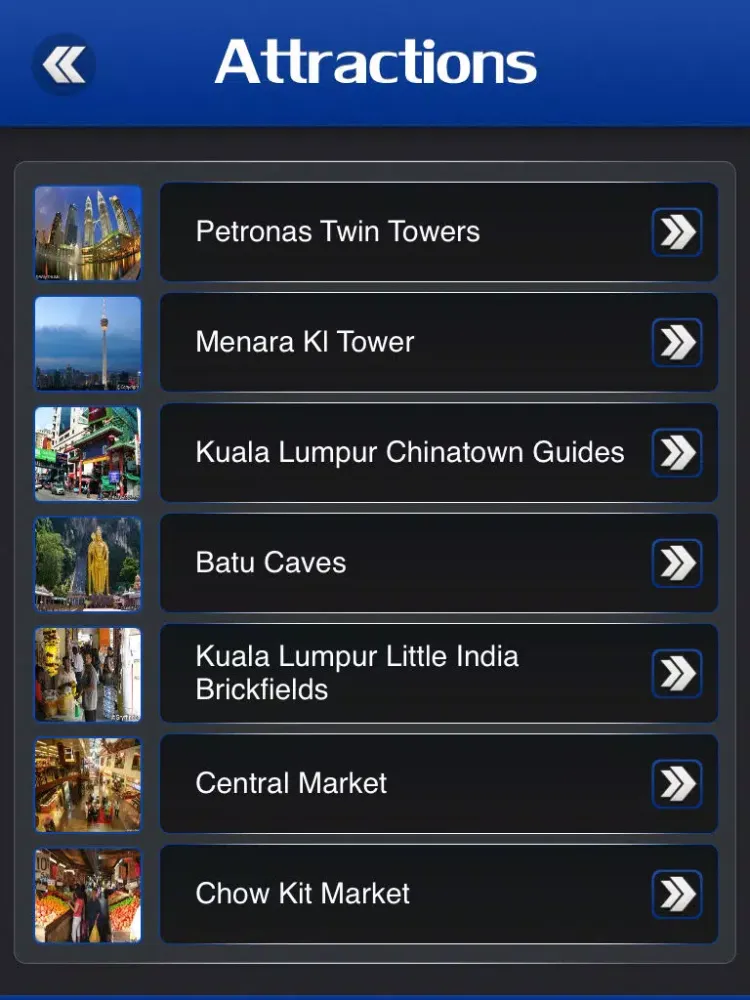 Kuala Lumpur Tourism Guide iPad 應用截圖