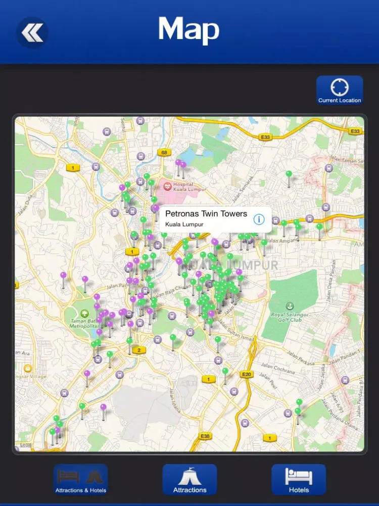 Kuala Lumpur Tourism Guide iPad 應用截圖