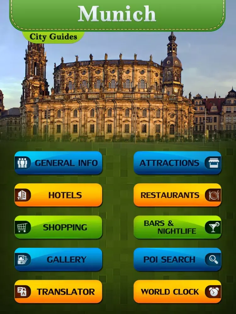 Munich Tourist Guide iPad  Screenshots