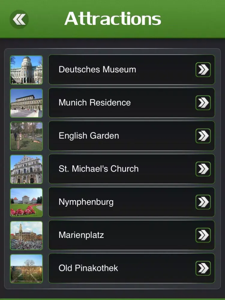 Munich Tourist Guide iPad  Screenshots