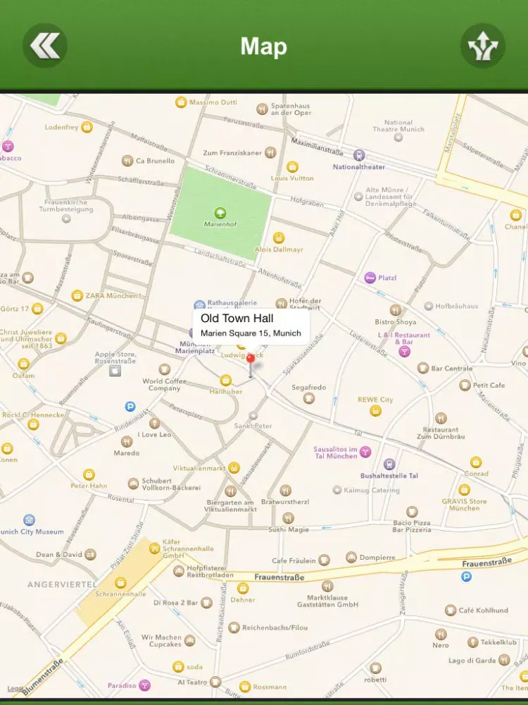 Munich Tourist Guide iPad  Screenshots