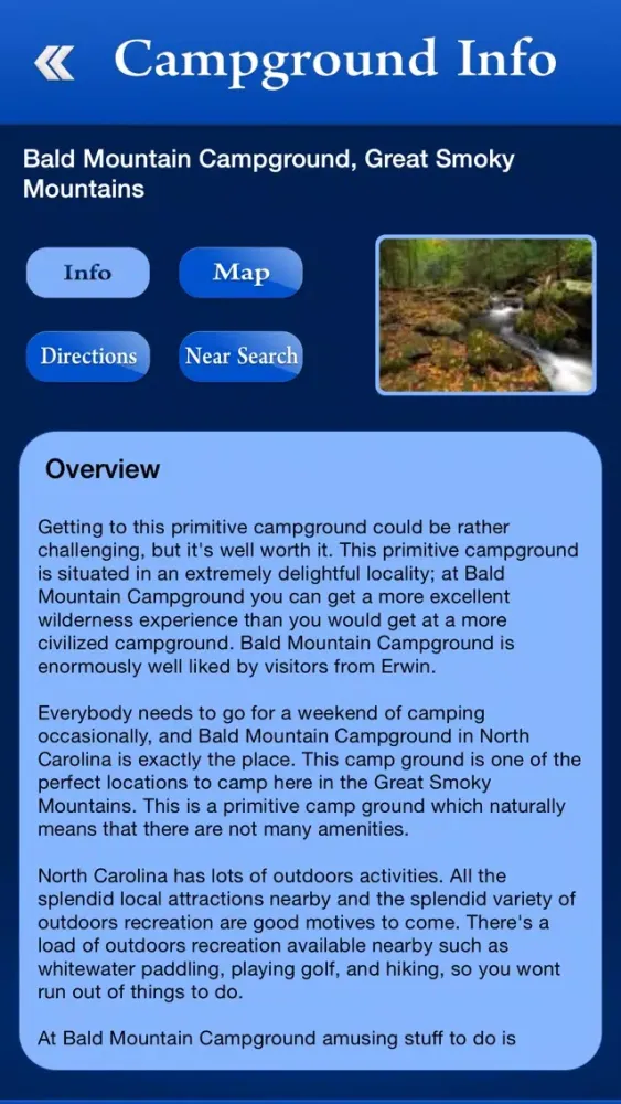 North Carolina Campgrounds and RV Parks स्क्रीनशॉट