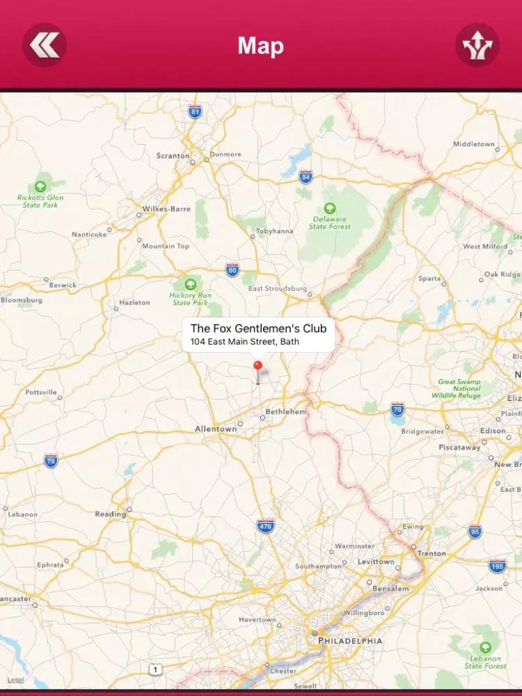 Скриншоты Pennsylvania Strip Clubs & Night Clubs iPad 