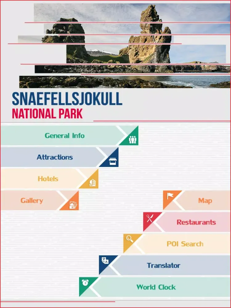 Capturas de tela do Snaefellsjokull National Park Travel Guide iPad 
