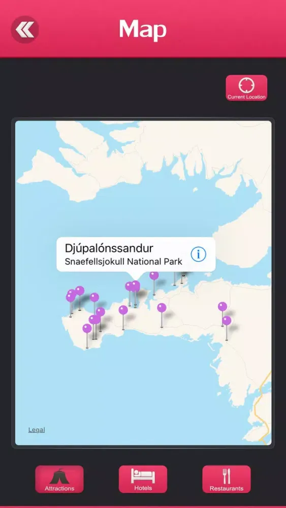 Capturas de tela do Snaefellsjokull National Park Travel Guide