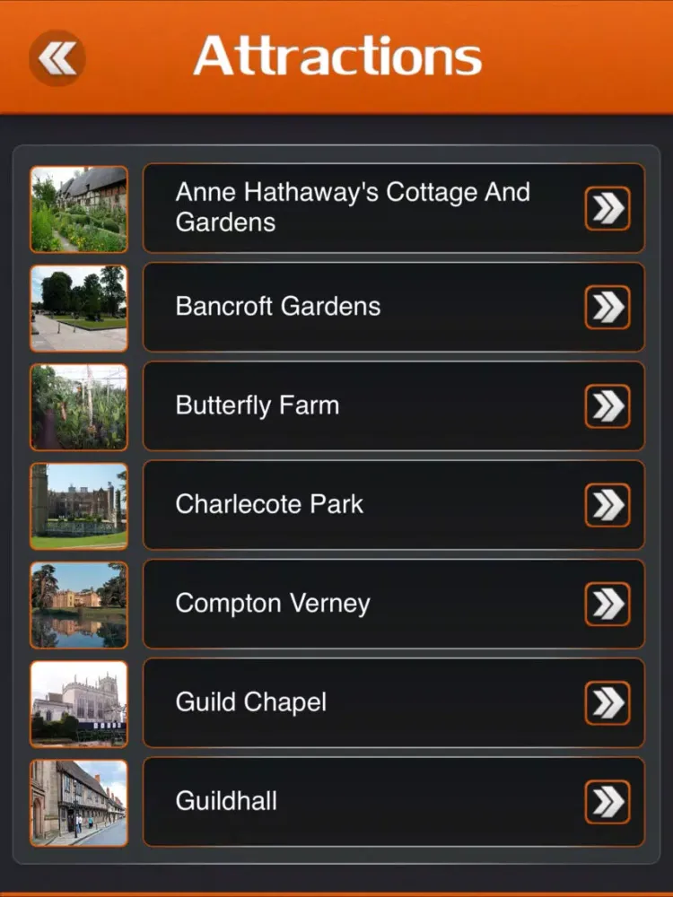 Capturas de pantalla de Stratford-upon-Avon Tourist Guide iPad 