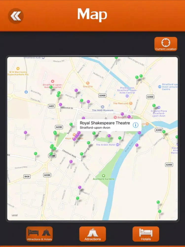Capturas de pantalla de Stratford-upon-Avon Tourist Guide iPad 