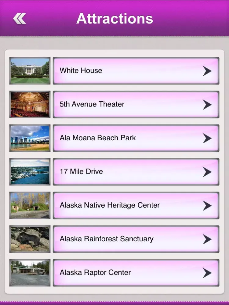 Captures d'écran de United States Tourist Guide iPad 