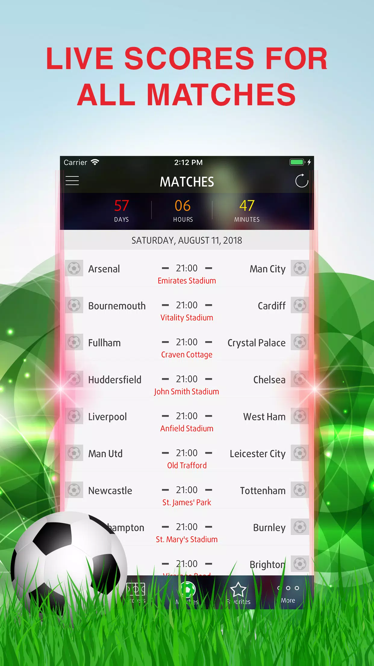 Livescore Premier League 24/25 Screenshots