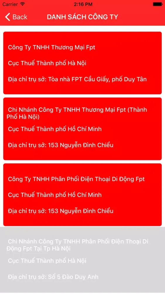 Tra Cứu Mã Số Thuế سکرین شاٹس