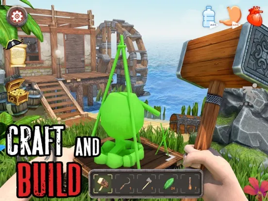 Tangkapan skrin Shark Land: Desert Island iPad 
