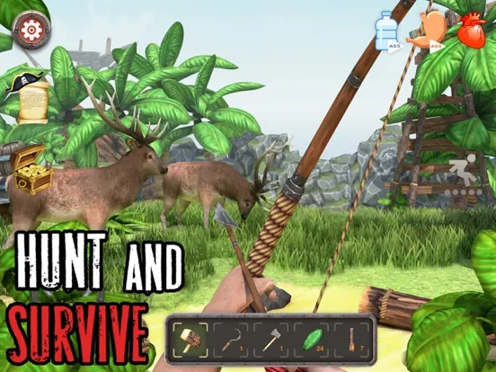 Tangkapan skrin Shark Land: Desert Island iPad 