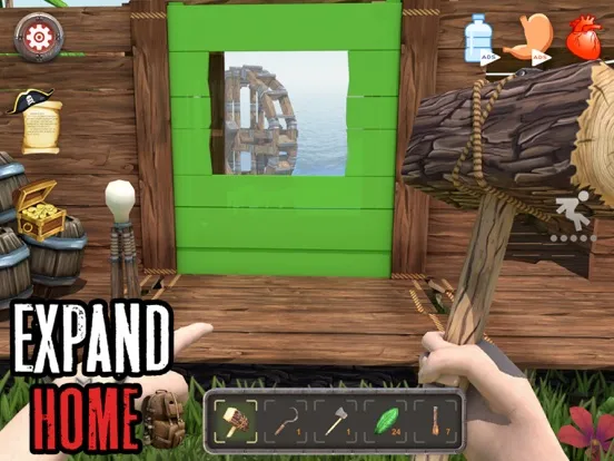 Tangkapan skrin Shark Land: Desert Island iPad 