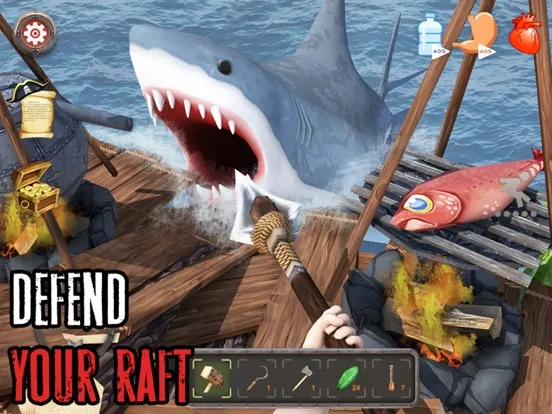 Tangkapan skrin Shark Land: Desert Island iPad 