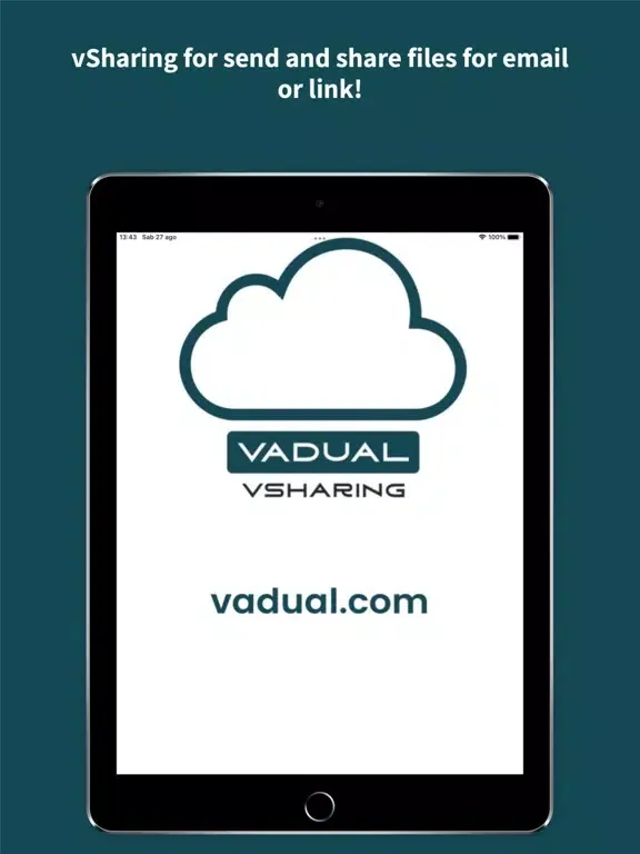 Tangkapan layar vSharing Files Sharing iPad 