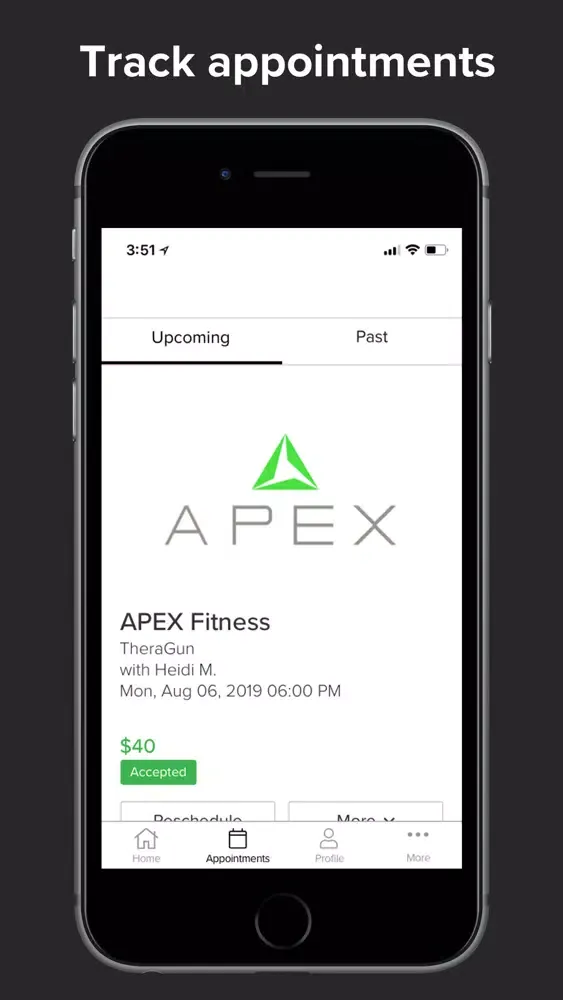 Captures d'écran de APEX FITNESS CLUB