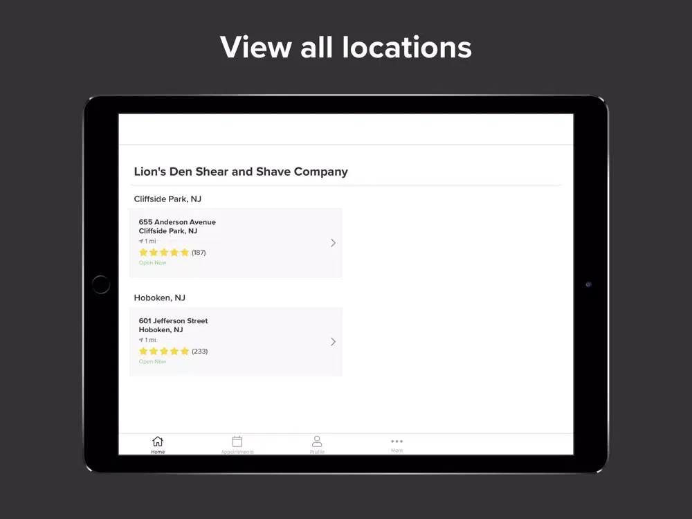 Capturas de pantalla de Lions Den Shear and Shave Co. iPad 