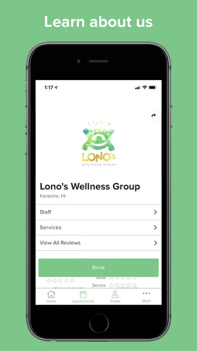 Lono’s Wellness Group Screenshots
