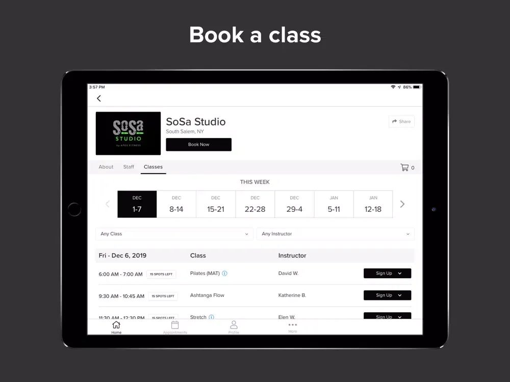 SOSA STUDIO iPad  Screenshots
