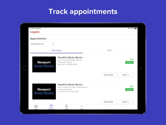 Newport Body Works iPad  স্ক্রিনশট