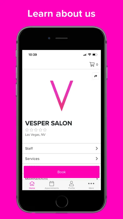 VESPER SALON スクリーンショット