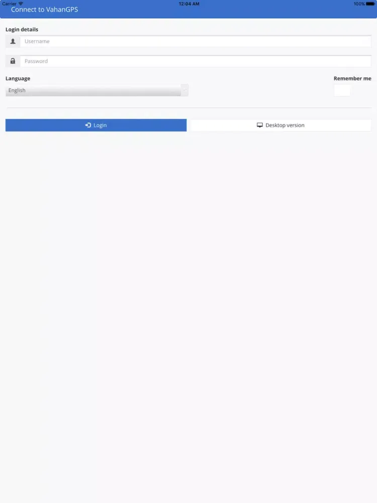 VahanGPS iPad  স্ক্রিনশট