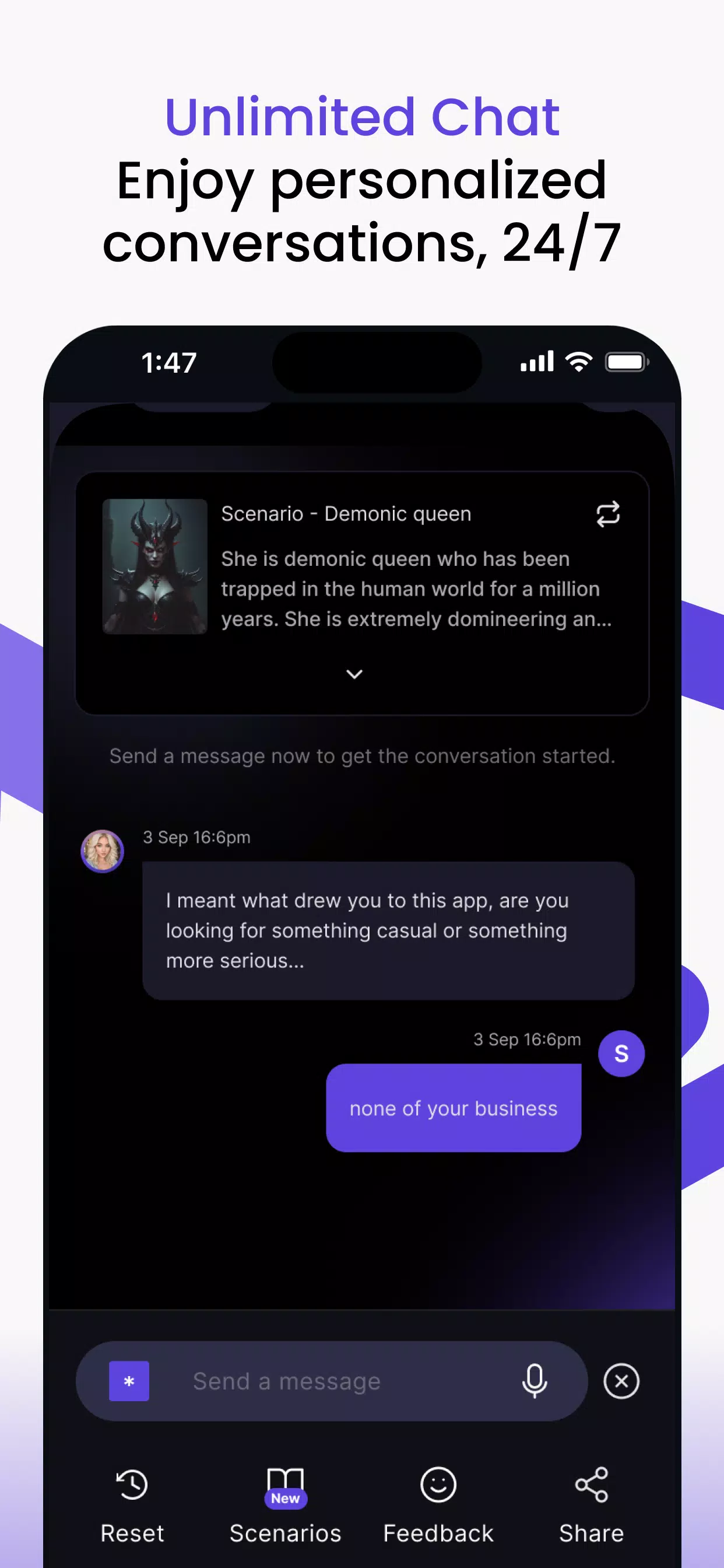 Vaib: AI Character Chat & RP Screenshots