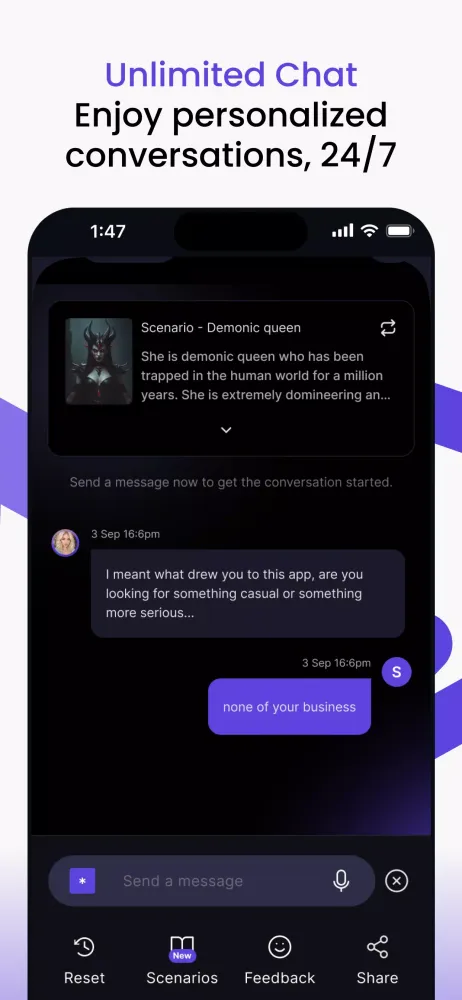 Capturas de pantalla de Vaib: AI Character Chat & RP