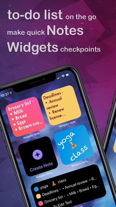 Jot Down : Sticky Widget Notes سکرین شاٹس