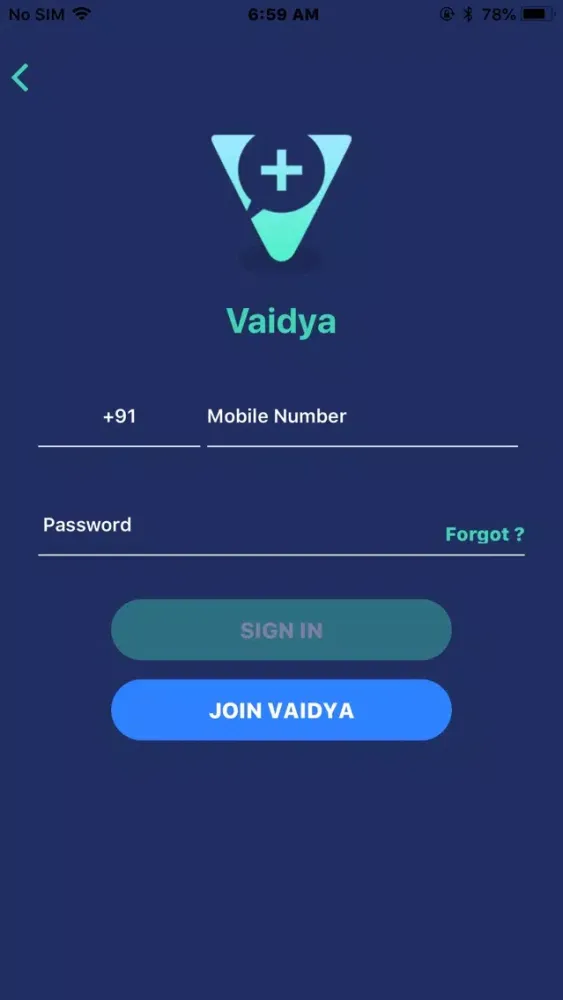 Screenshot di Vaidya