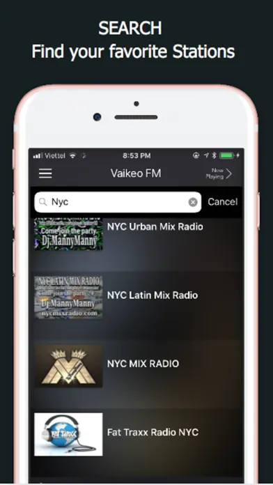 Zrzuty ekranu Vaikeo FM: USA & World Radios