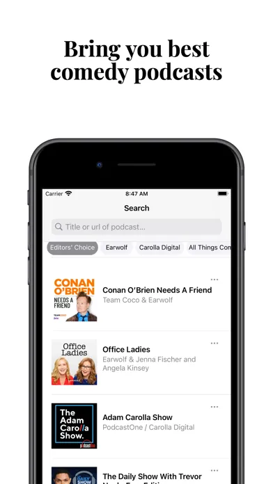 ภาพหน้าจอของ JRE: Comedy Podcast Player