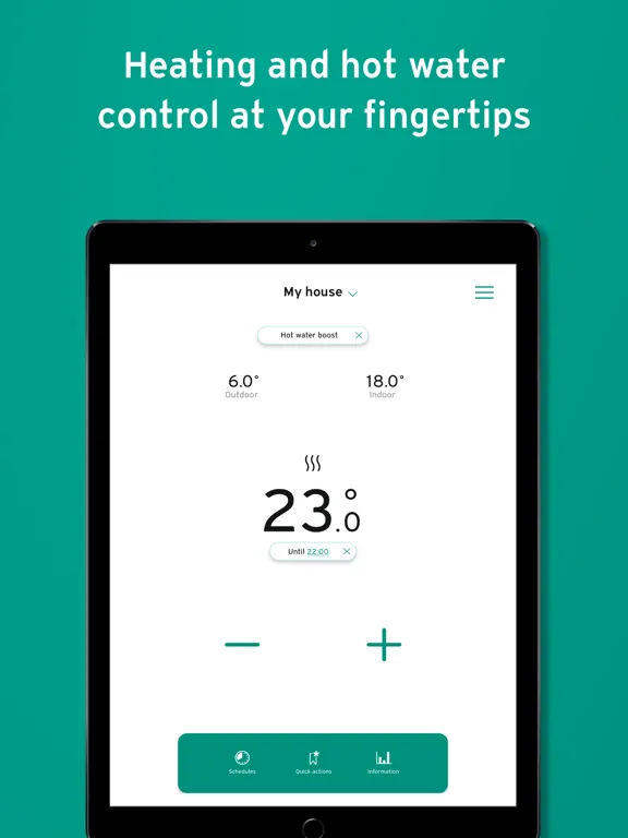 Vaillant vSMART Control iPad  スクリーンショット