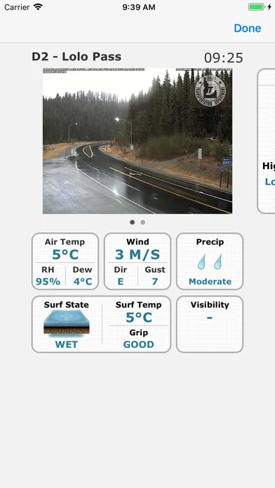 Vaisala Road Condition Screenshots