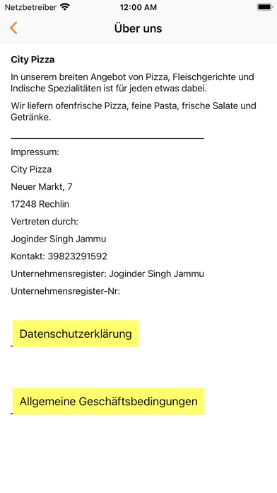 Tangkapan layar Müritz Pizza Rechlin