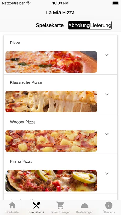 Capturas de tela do La Mia Pizza