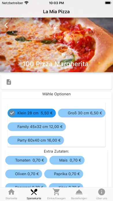 Capturas de tela do La Mia Pizza