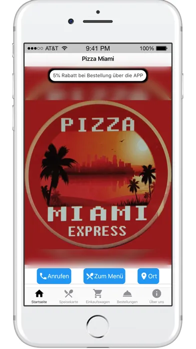 Tangkapan layar Pizza Miami Express