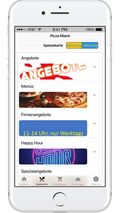 Tangkapan layar Pizza Miami Express