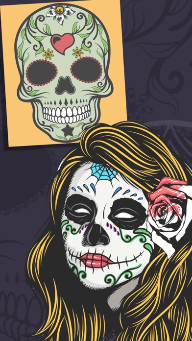 Sugar skulls coloring book スクリーンショット