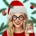 Christmas and santa AR face