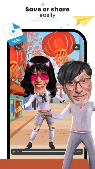 Capturas de tela do Funny Dance Video 3D