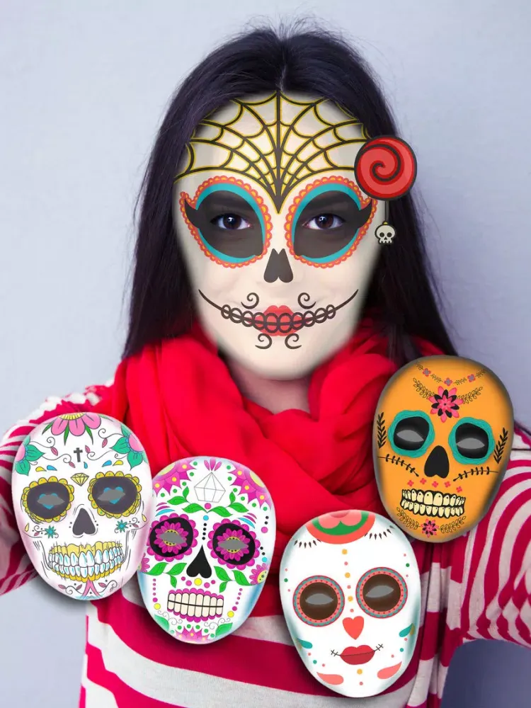 Zrzuty ekranu Snap Catrina photo editor Mexican skull - Pro iPad 