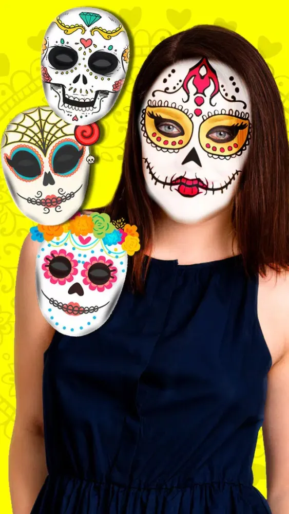 Zrzuty ekranu Snap Catrina photo editor Mexican skull - Pro
