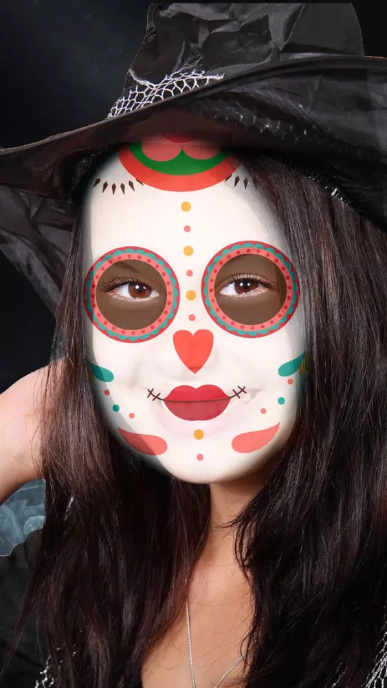 Zrzuty ekranu Snap Catrina photo editor Mexican skull - Pro
