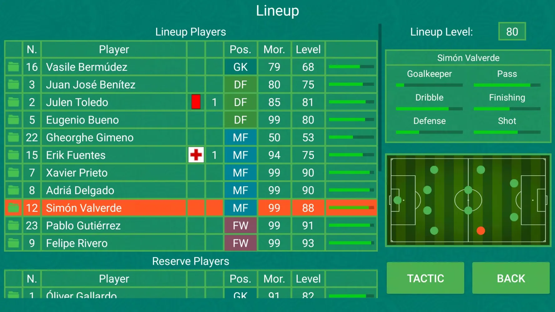 Football Team Manager Screenshots