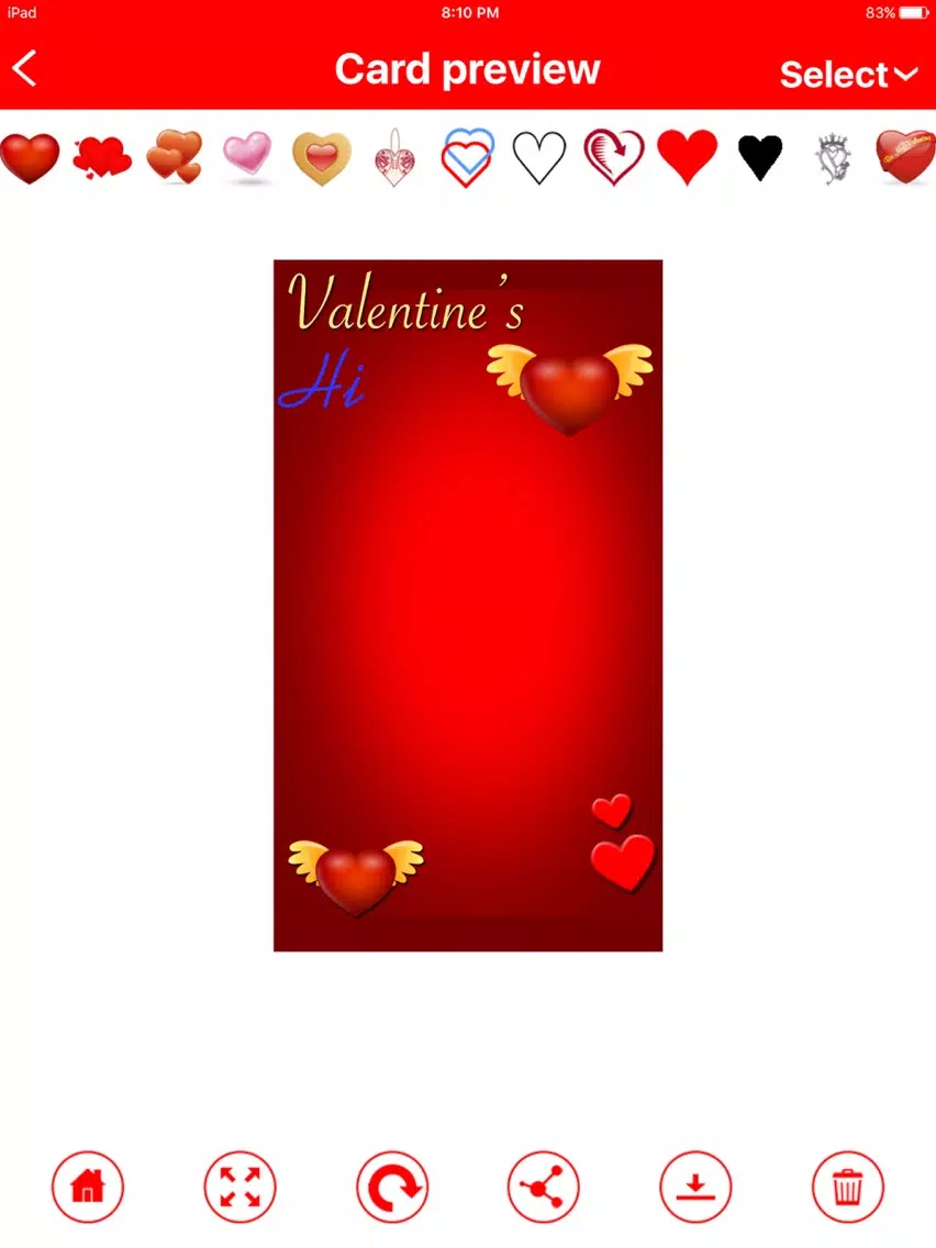 Capturas de pantalla de Valentine Special Card creator, Contdown, Quotes iPad 