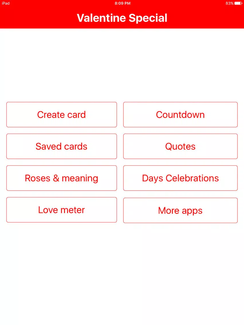 Capturas de pantalla de Valentine Special Card creator, Contdown, Quotes iPad 