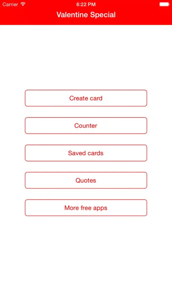 Tangkapan layar Valentine Special Card creator, Contdown, Quotes