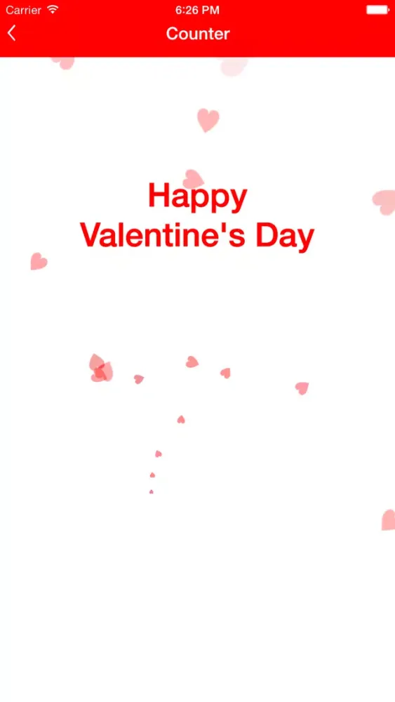 Tangkapan layar Valentine Special Card creator, Contdown, Quotes